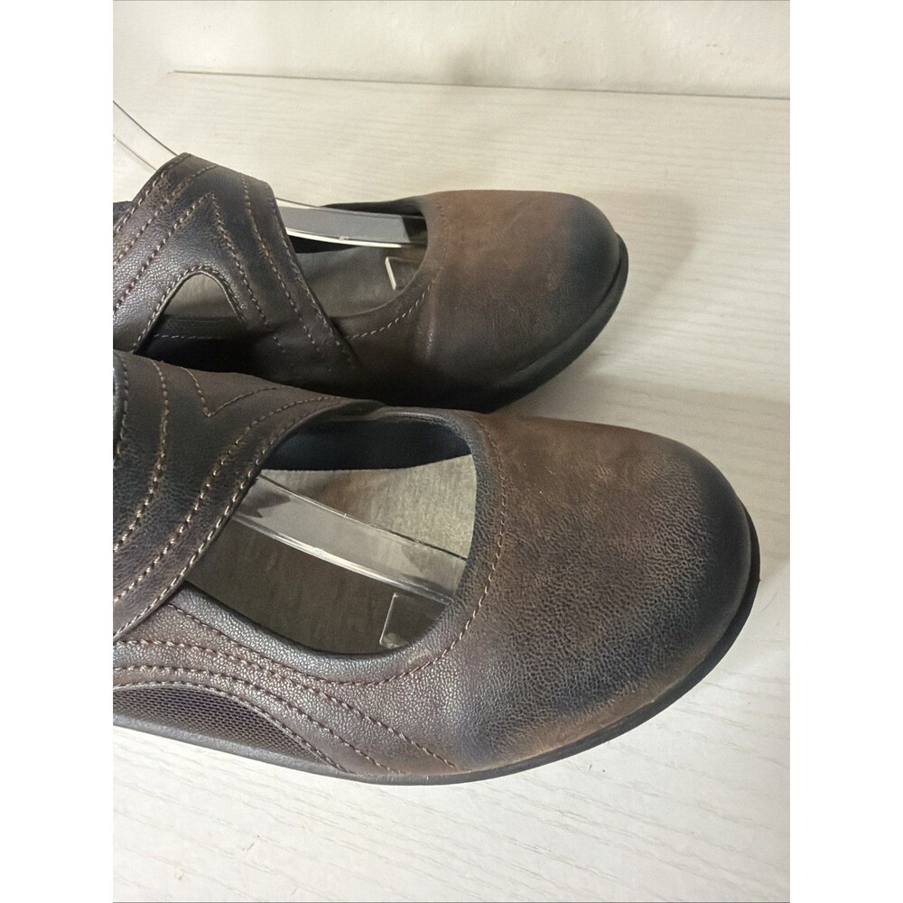 Clarks Cloudsteppers Casual Slip On Mary Jane Womens Size 10 M Brown Walking - Picture 3 of 9